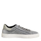 Gray Suede Low Top Lace Up Sneakers Shoes