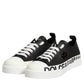Black White Leather Low Top Sneakers Shoes
