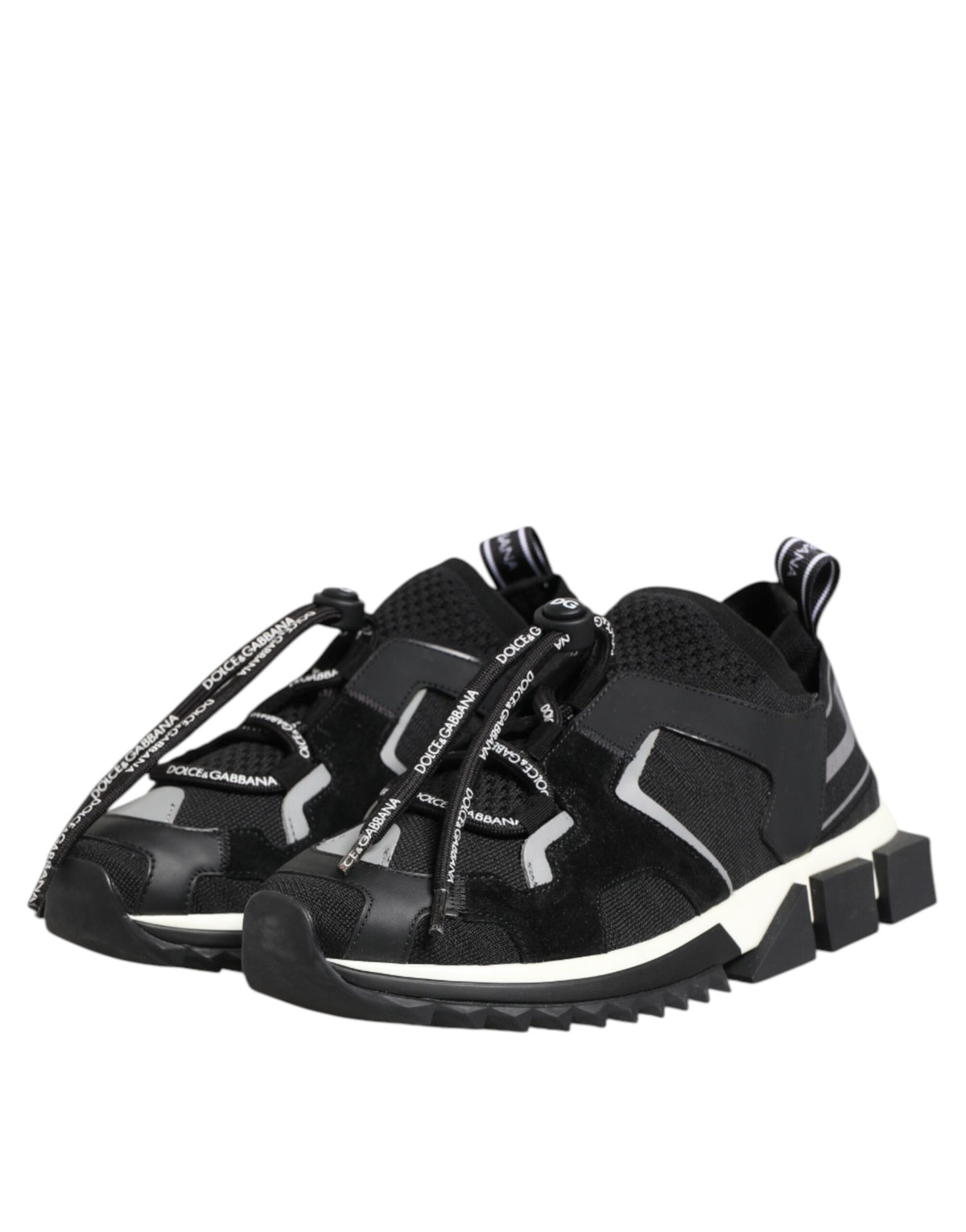 Black White Logo Sorrento Sneakers Shoes