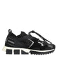 Black White Logo Sorrento Sneakers Shoes