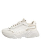 White DAYMASTER Calf Leather Sneakers Shoes
