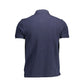 Blue Cotton Polo Shirt