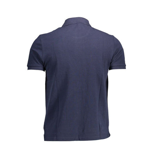 Blue Cotton Polo Shirt