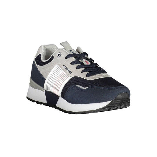 Blue Polyester Sneaker