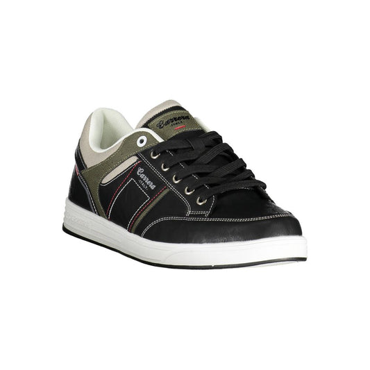 Black Polyester Sneaker