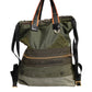 Military Green Patchwork Rucksack Backpack Bag