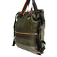 Military Green Patchwork Rucksack Backpack Bag