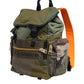 Military Green Patchwork Rucksack Backpack Bag