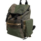 Military Green Patchwork Rucksack Backpack Bag
