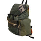 Military Green Patchwork Rucksack Backpack Bag