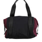 Black Maroon Hand Shoulder Duffel Travel Bag