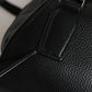 Black Palermo Backpack Hammered Calfskin Leather Bag