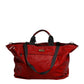 Red Nylon Hand Shoulder Duffel Travel Bag