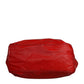 Red Nylon Hand Shoulder Duffel Travel Bag
