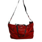 Red Nylon Hand Shoulder Duffel Travel Bag