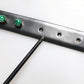 Black Leather Studded Silver Tone Buckle Belt