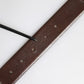 Brown Classic Gold Metal Logo Buckle Men Belt