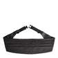 Black Men 100% Silk Belt Wide Waist Cummerbund