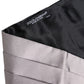Gray Men 100% Silk Belt Wide Waist Cummerbund