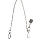 Silver Tone Metal Chain DG Charm Belt Keychain
