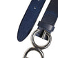 Blue Classic Silver Metal DG Logo Buckle Belt