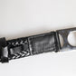 Black Classic Leather DG Logo Buckle Belt
