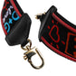 Black Cotton Printed Women Bag Accessory Shoulder Strap