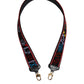 Black Cotton Printed Women Bag Accessory Shoulder Strap