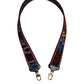 Black Cotton Printed Women Bag Accessory Shoulder Strap