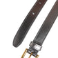 Silver Logo Engraved Metal Waist Buckle Belt