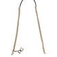 Brown Leopard Gold Brass Chain Accessory Shoulder Strap