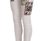 Queen Of Hearts Embellished Skinny Pants