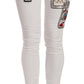 Queen Of Hearts Embellished Skinny Pants