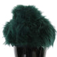 Elegant Emerald Cashmere Cloche Cap