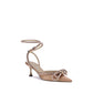 Double bow silk Pumps