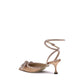 Double bow silk Pumps