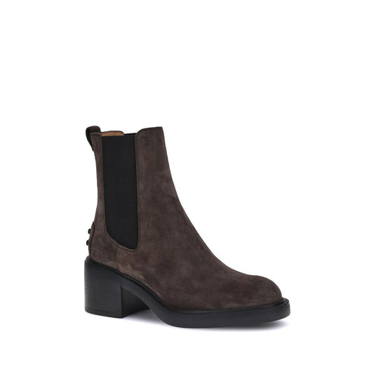 Brown Calf Leather Bos Taurus Ankle Boots