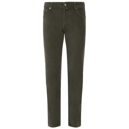 Gray Cotton Jeans & Pant
