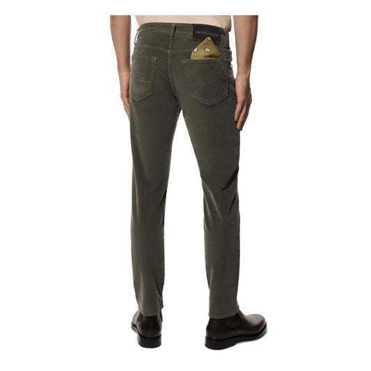 Gray Cotton Jeans & Pant