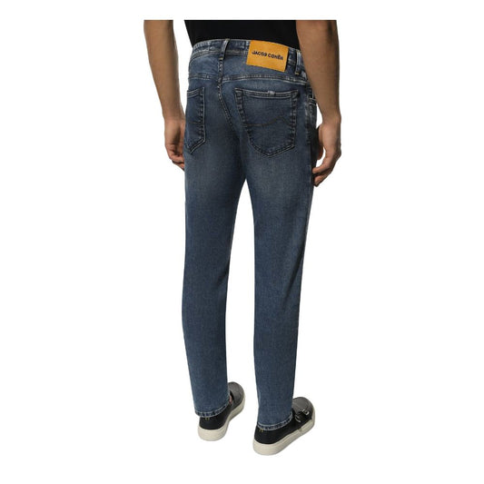 Blue Cotton Jeans & Pant