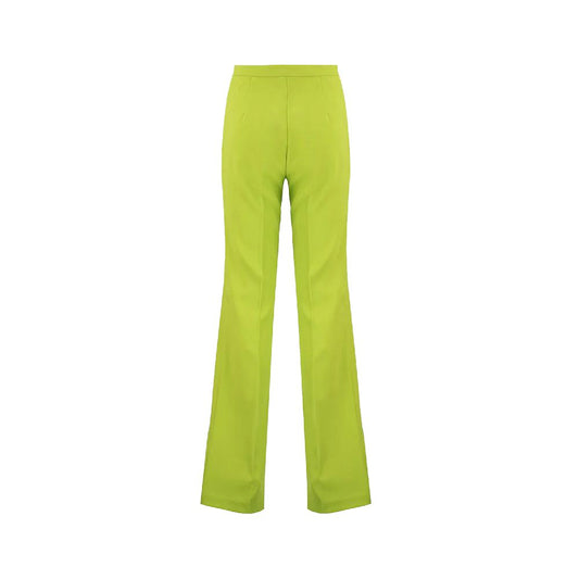Green Polyester Jeans & Pant