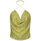 Green Polyester Tops & T-Shirt