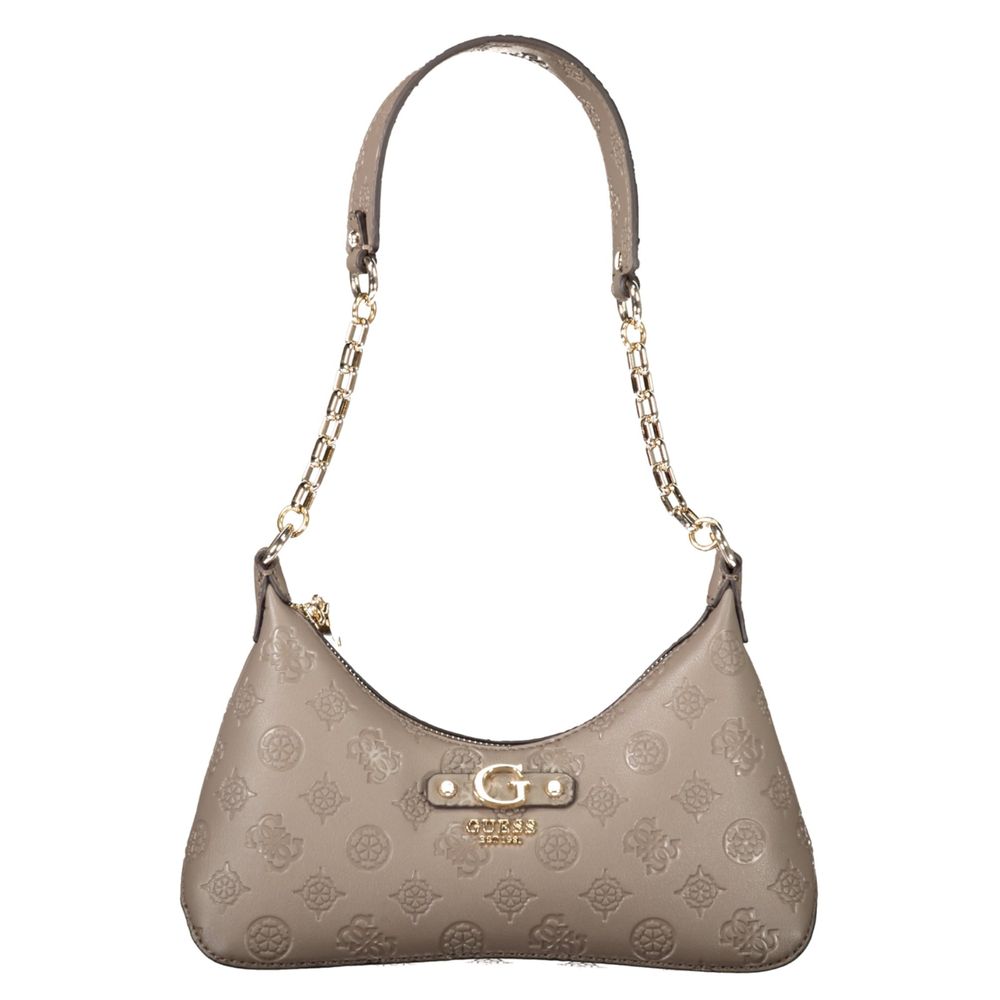 Brown Polyethylene Women Handbag