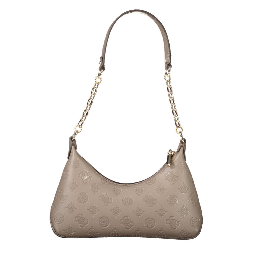 Brown Polyethylene Women Handbag