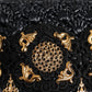 Black Tassel Gold Baroque Crystal Evening Clutch Bag