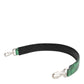 Black Green Exotic Leather Bag Shoulder Strap