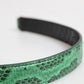 Black Green Exotic Leather Bag Shoulder Strap