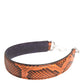 Orange Exotic Leather Bag Shoulder Strap