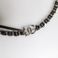 Black Leather DG Logo Chain Bag Shoulder Strap