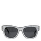 Pearl White Acetate Frame Domenico Deep Shades Sunglasses